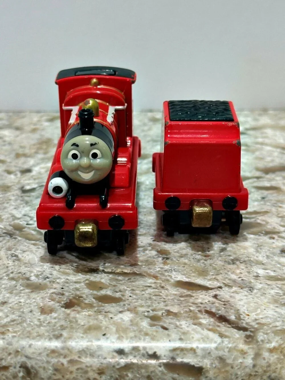 Thomas & Friends James and Tender 2008 Take Along Diecast Light Sounds WORKS!!!